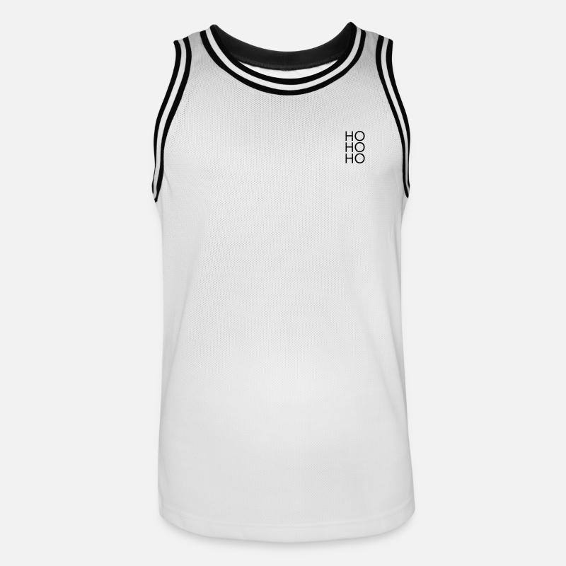 Hohoho - Maillot de basket Homme - blanc/noir