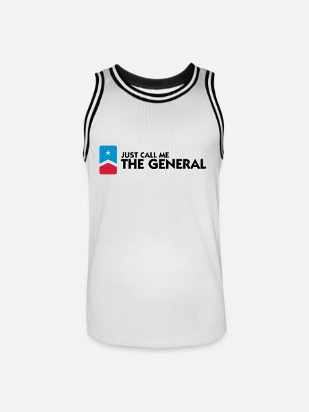 Just call me the General - Men's Basketball Jersey - white/black
