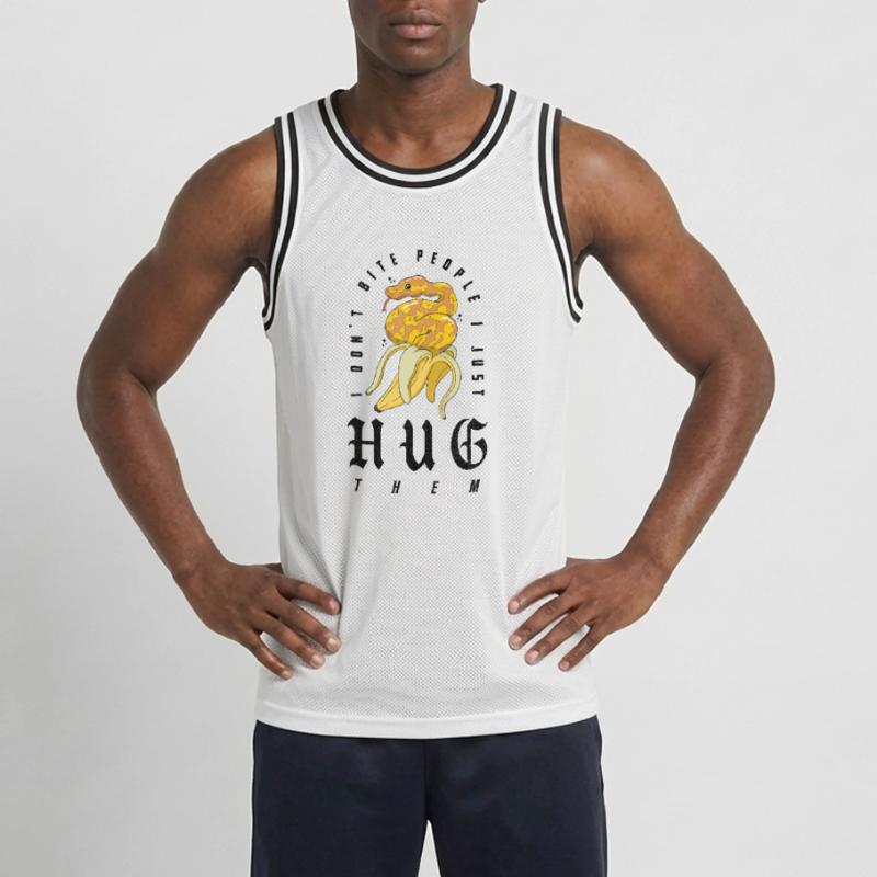 Ball Python Schlange Besitzer Banane Royal Python Männer Basketball-Trikot