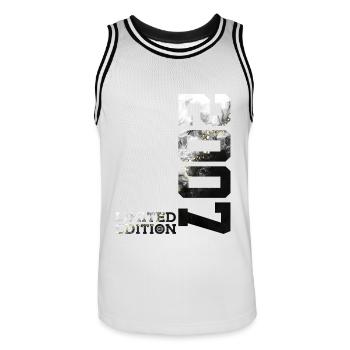 19E ANNIVERSAIRE 19 ANS ÉDITION LIMITÉE 2007 - Maillot de basket Homme - blanc/noir - Devant - AI Model Male 185 dark (185cm)