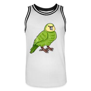 Kawaii Kakapo - Männer Basketball-Trikot - Weiß/Schwarz - Vorne - AI Model Male 185 dark (185cm)