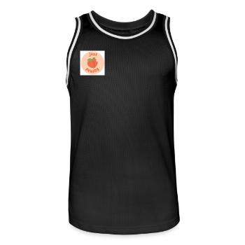 Juste Peachy - Maillot de basket Homme - noir/blanc - Devant - AI Model Male 185 dark (185cm)