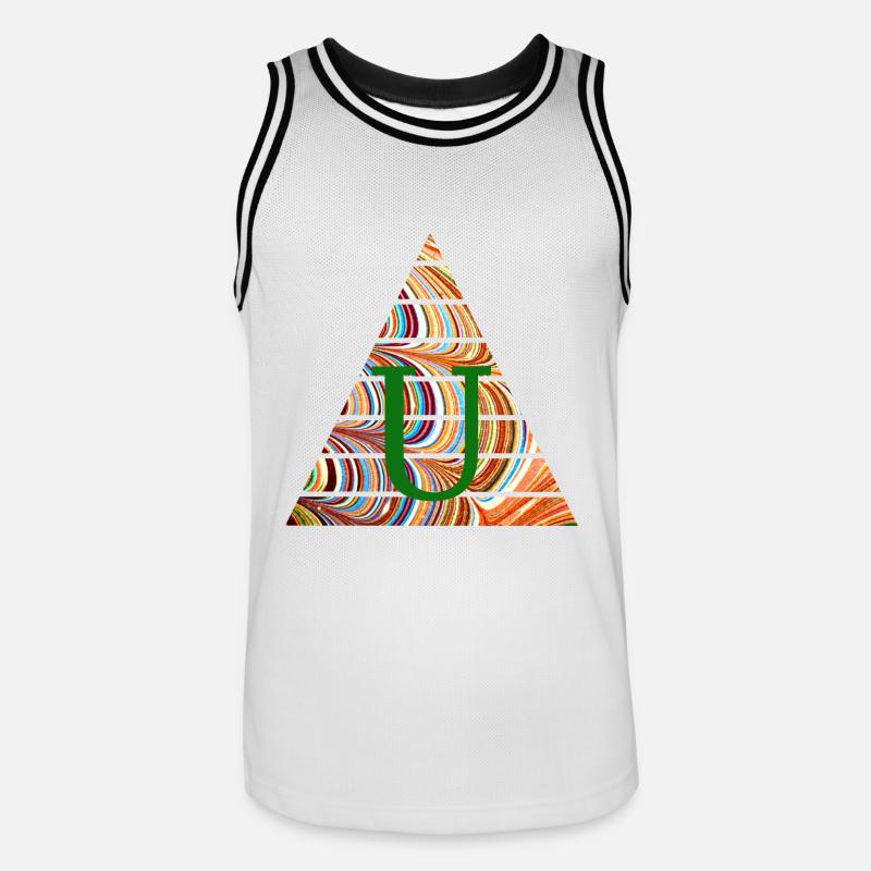 Triangle E 56 U - Men's Basketball Jersey - white/black
