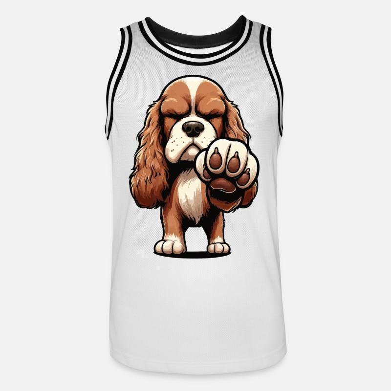Cocker Spaniel Cockerhund Cocker Spaniel Besitzer - Männer Basketball-Trikot - Weiß/Schwarz