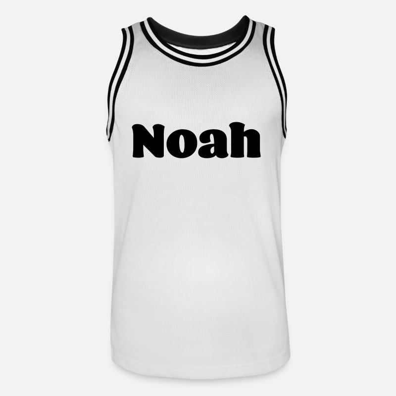 Nome Noah Gift - Maglia da basket per uomo - bianco/nero
