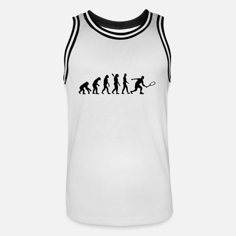 Evolution Squash - Maillot de basket Homme - blanc/noir