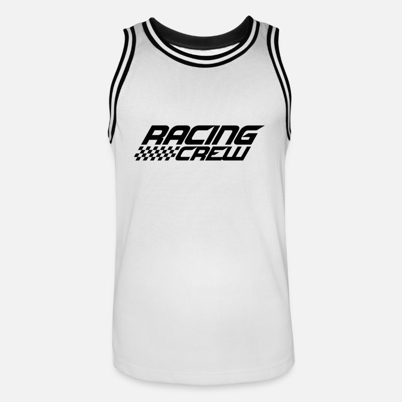 Conception de l'équipe de course - Maillot de basket Homme - blanc/noir