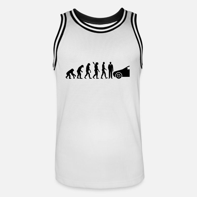 Moniteur d'auto-école - Maillot de basket Homme - blanc/noir