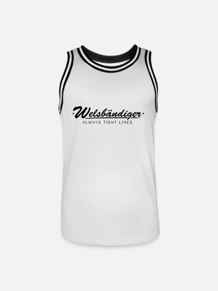 Welsbändiger - Männer Basketball-Trikot - Weiß/Schwarz