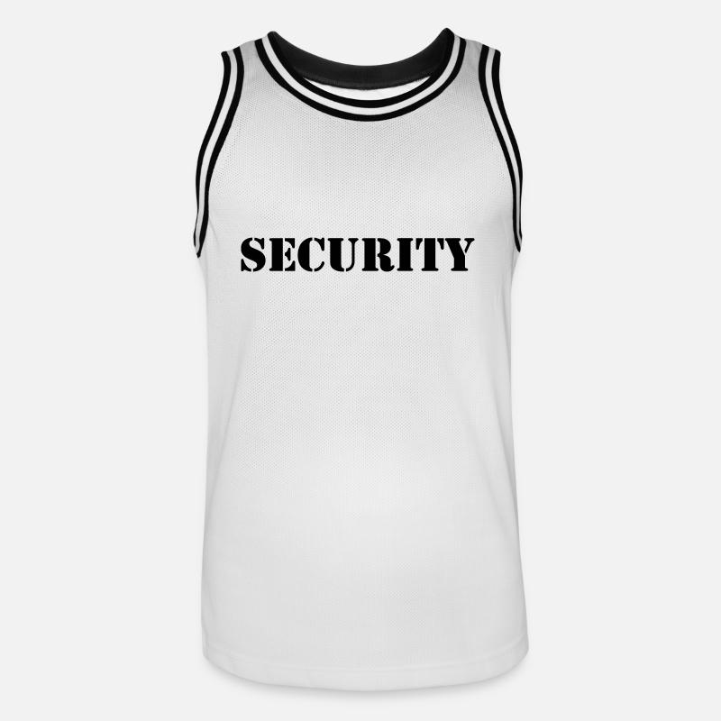 Security - Men's Basketball Jersey - white/black