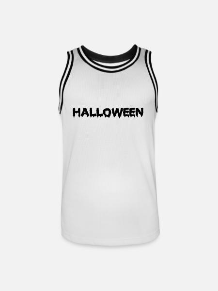 Halloween - Maillot de basket Homme - blanc/noir