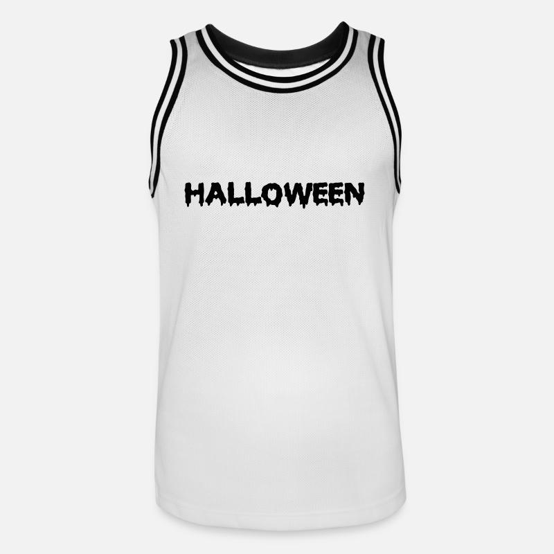 Halloween - Männer Basketball-Trikot - Weiß/Schwarz