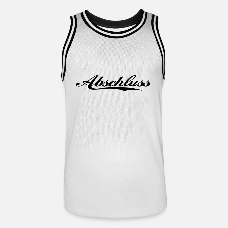 abschluss - Männer Basketball-Trikot - Weiß/Schwarz