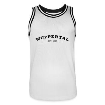 wuppertal_1929 - Maillot de basket Homme - blanc/noir - Devant - AI Model Male 185 dark (185cm)