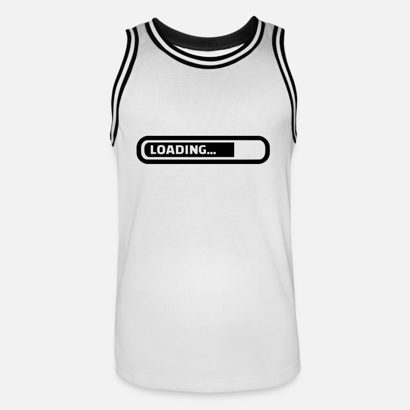 Loading - Männer Basketball-Trikot - Weiß/Schwarz