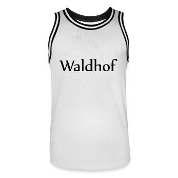 Mannheim Monnem Mannheimat - Men's Basketball Jersey - white/black - Front - AI Model Male 185 dark (185cm)