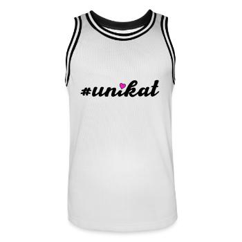 Unique - Maillot de basket Homme - blanc/noir - Devant - AI Model Male 185 dark (185cm)