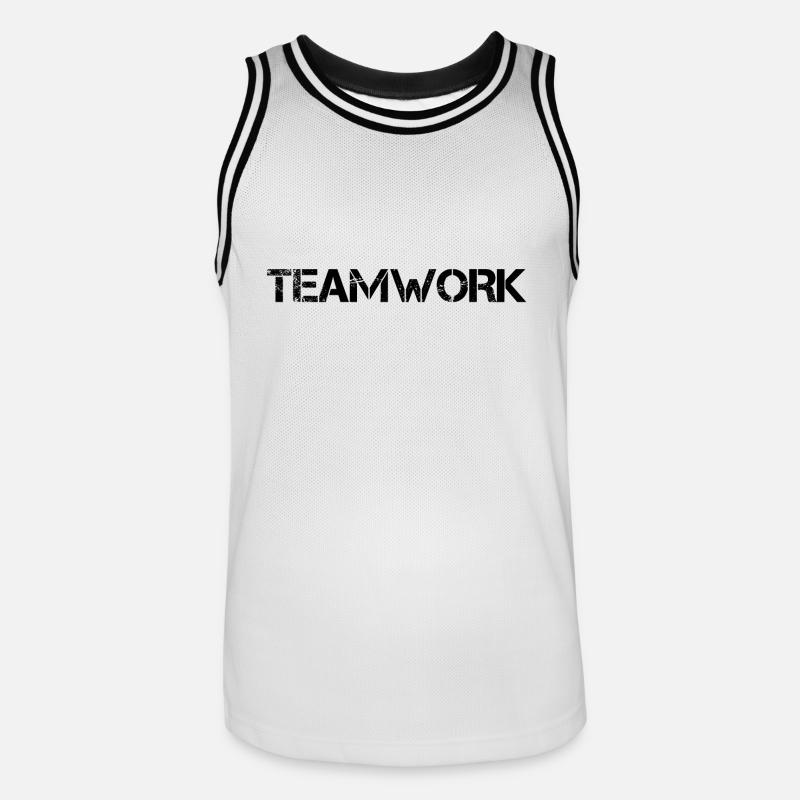 Teamwork Group Teamwork - Men's Basketball Jersey - white/black