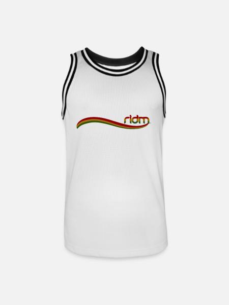 Drapeau RIDM - Maillot de basket Homme - blanc/noir
