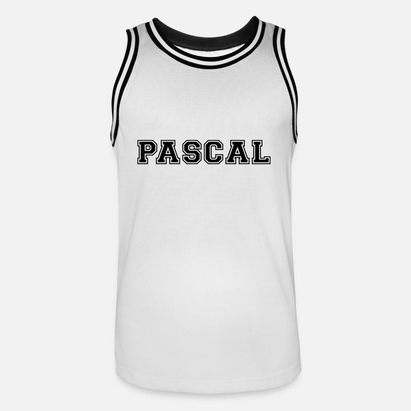 pascal - Men's Basketball Jersey - white/black