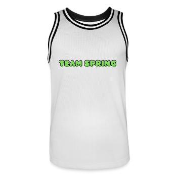 TEAM SPRING - Maillot de basket Homme - blanc/noir - Devant - AI Model Male 185 dark (185cm)