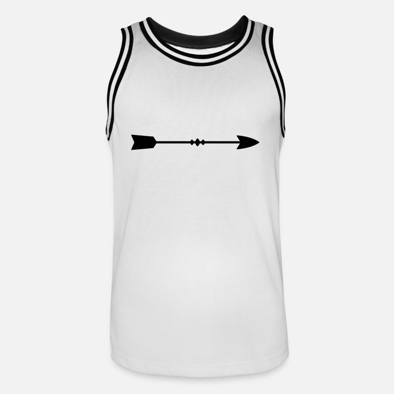 arrow - Men's Basketball Jersey - white/black