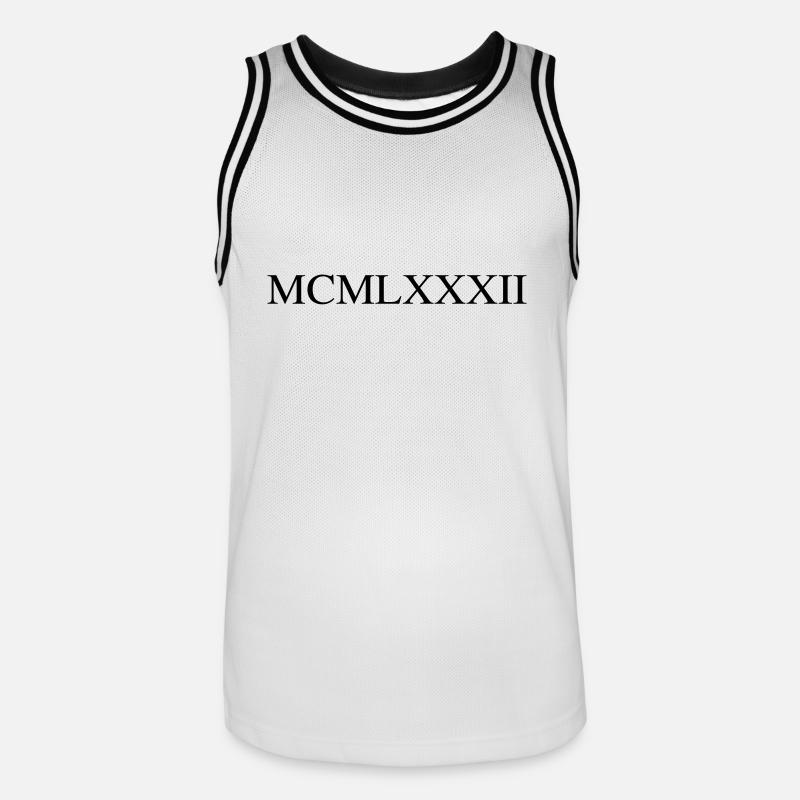 1982 - Men's Basketball Jersey - white/black