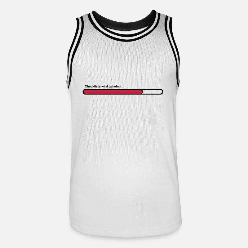 checklist - Men's Basketball Jersey - white/black