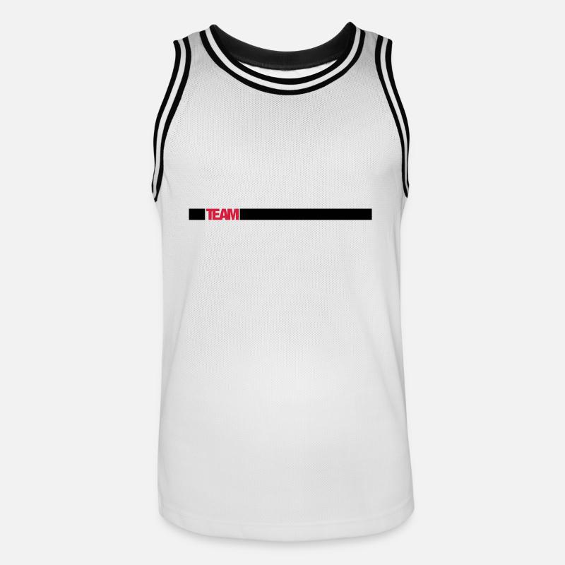 Équipe - Maillot de basket Homme - blanc/noir