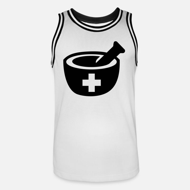 Farmacia - Maglia da basket per uomo - bianco/nero