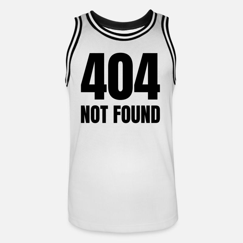 Entwickler / Informatiker / Programmierer / - Männer Basketball-Trikot - Weiß/Schwarz