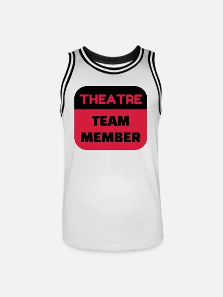 Theater / Theatre / Actor / Theaterleute - Men's Basketball Jersey - white/black