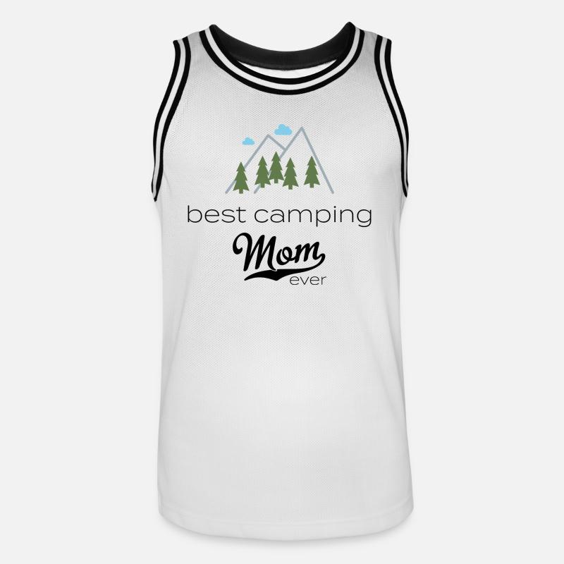 Camper - Männer Basketball-Trikot - Weiß/Schwarz