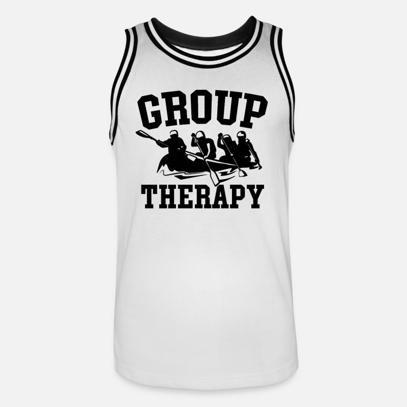Group Therapy Rafting Adventure - Men's Basketball Jersey - white/black