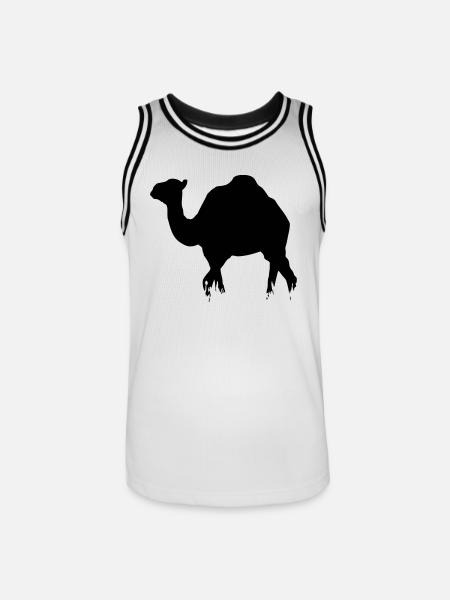 Dromedar - Camel - Männer Basketball-Trikot - Weiß/Schwarz