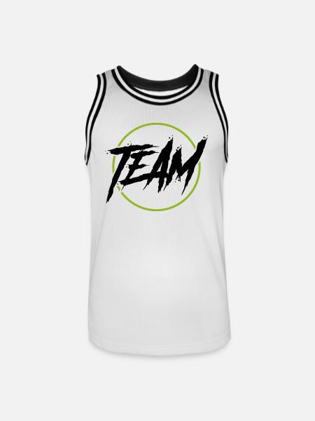 Team Circle - Men's Basketball Jersey - white/black