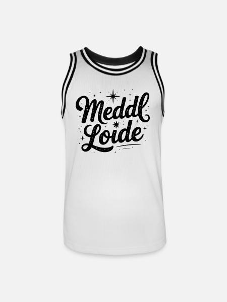 Meddl Loide - German Memes - Men's Basketball Jersey - white/black