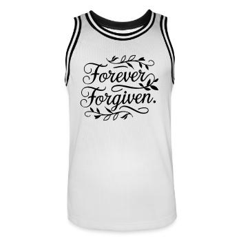 Pris pour toujours - Maillot de basket Homme - blanc/noir - Devant - AI Model Male 185 dark (185cm)