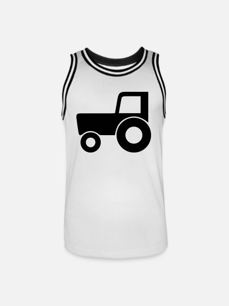 Trecker - Männer Basketball-Trikot - Weiß/Schwarz