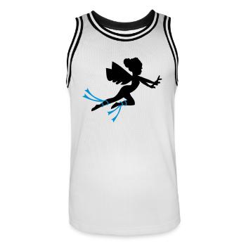 Fairy Greek myths - Men's Basketball Jersey - white/black - Front - AI Model Male 185 dark (185cm)