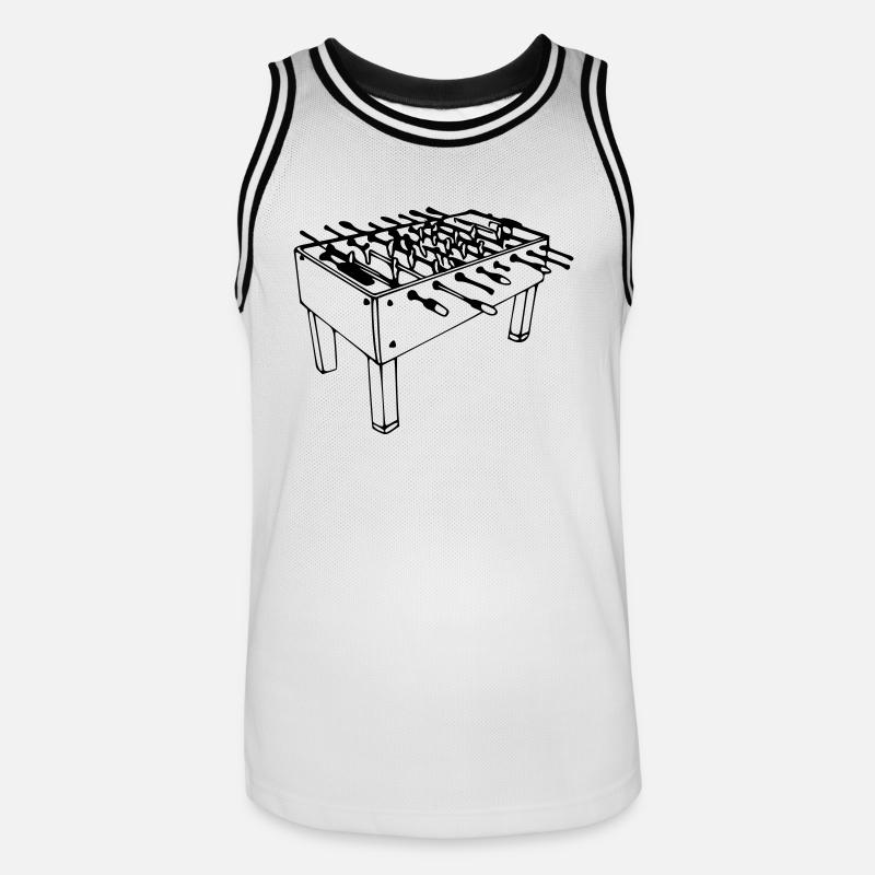 Kicker - Männer Basketball-Trikot - Weiß/Schwarz