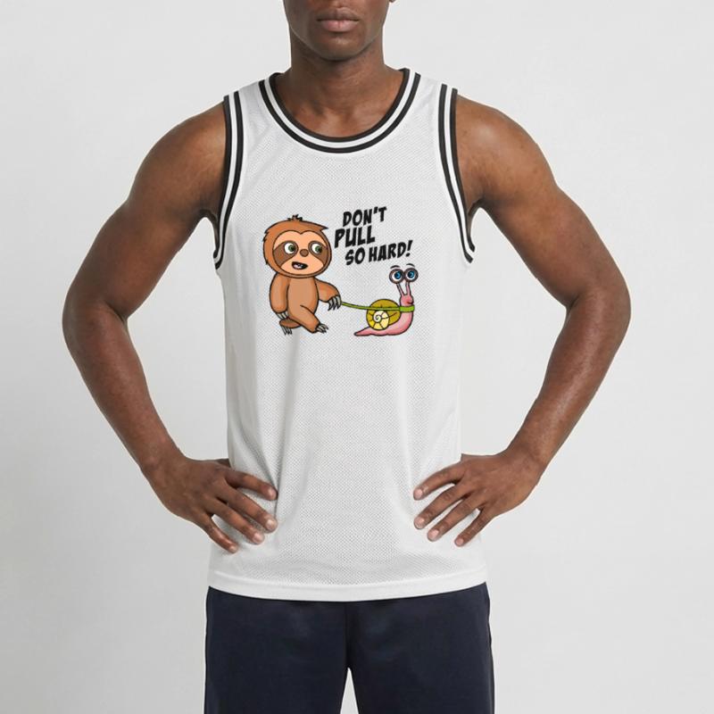 Don't pull so hard. Don't pull like that. Bright Shirts Men's Basketball Jersey