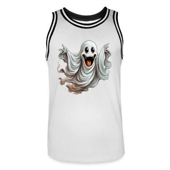 Ghosts, supernatural beings or imagination? - Men's Basketball Jersey - white/black - Front - AI Model Male 185 dark (185cm)