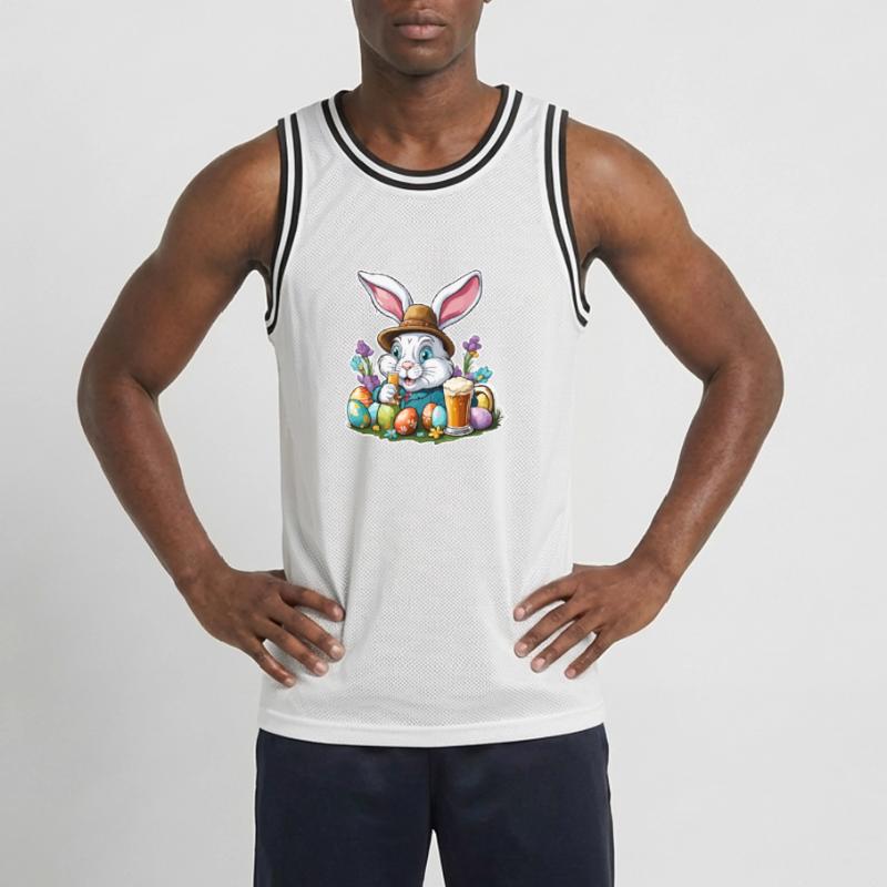 Easter Bunny / Easter / Eggs / Holidays / Easter Men's Basketball Jersey