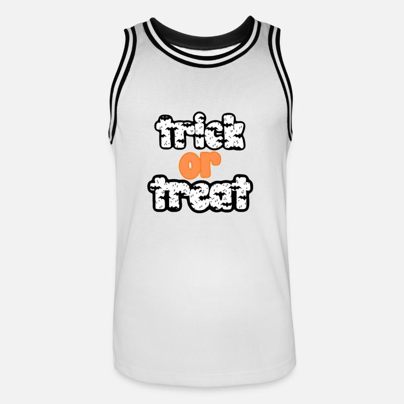 Süßes oder Saures - Männer Basketball-Trikot - Weiß/Schwarz