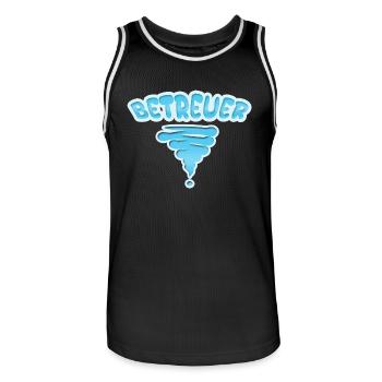 Profession Aidant - Maillot de basket Homme - noir/blanc - Devant - AI Model Male 185 dark (185cm)