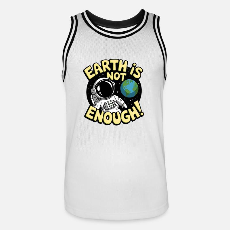 La Terra non basta - Maglia da basket per uomo - bianco/nero