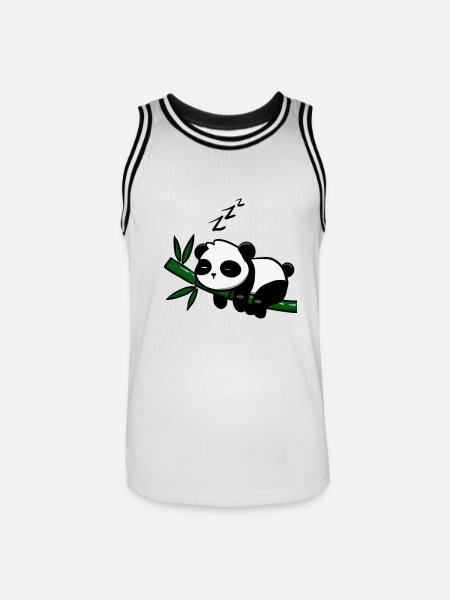 Pandodo - Maillot de basket Homme - blanc/noir