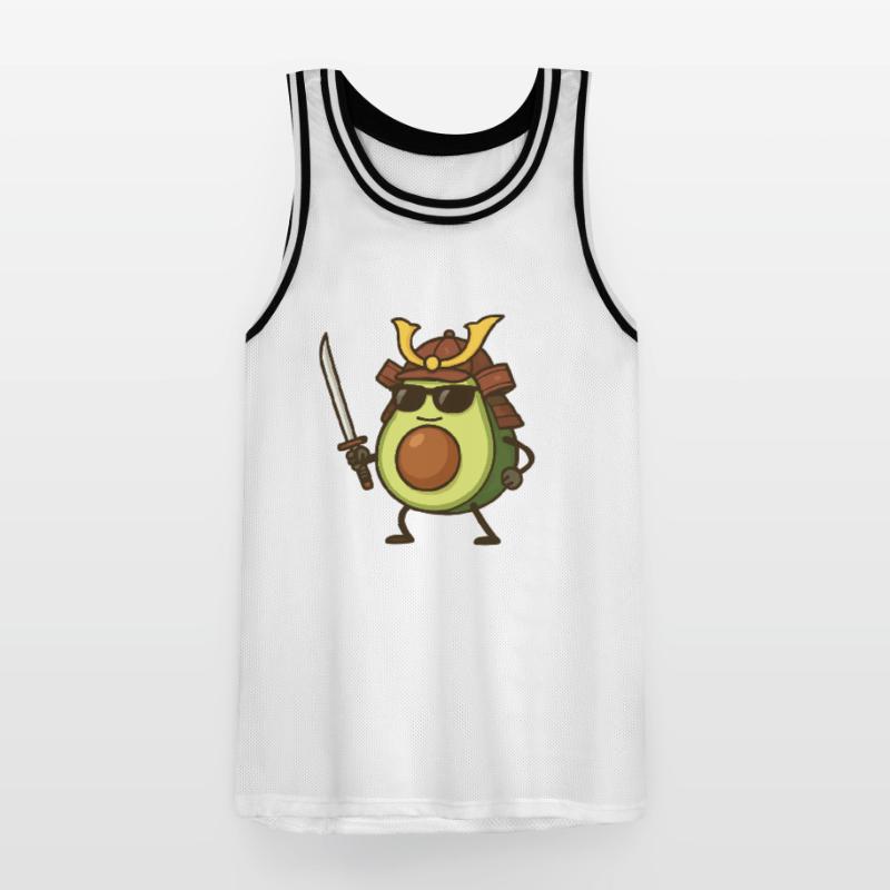 avocado samurai Männer Basketball-Trikot