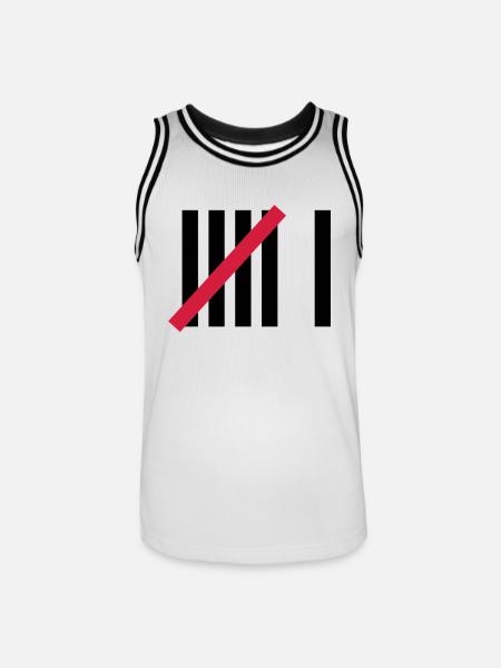 6th Birthday - Men's Basketball Jersey - white/black